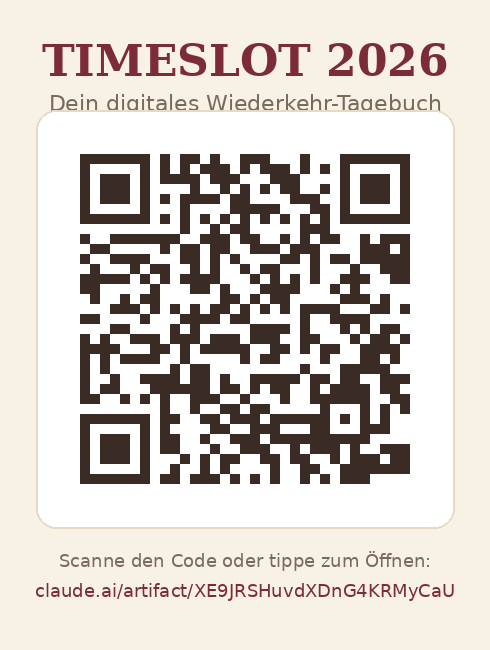 QR-Code zu Timeslot 2026 – Dein digitales Wiederkehr-Tagebuch